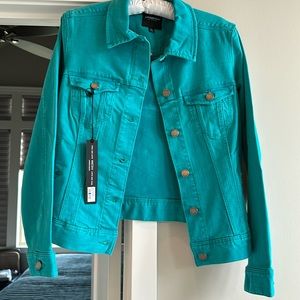 Turquoise Liverpool Los Angeles Jean jacket. New with tags. Size XS.